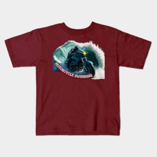 Motorcycle swimming Kids T-Shirt